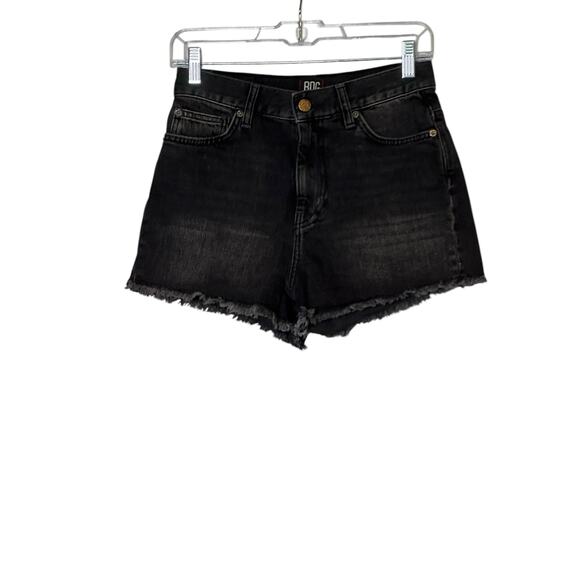 BDG black fringe high rise girlfriend shorts size 26 - Picture 12 of 14